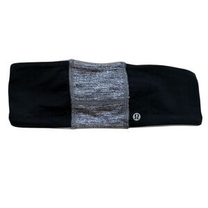 Lululemon Reversible Black and Grey Ear Warmer Headband One Size